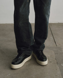 Doja Lace-Up Black Leather