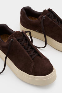 Doja Lace-Up Chocolate Suede