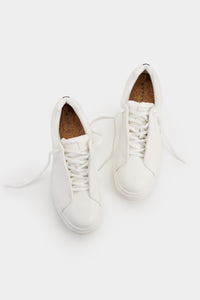 Doja Lace-Up White Leather